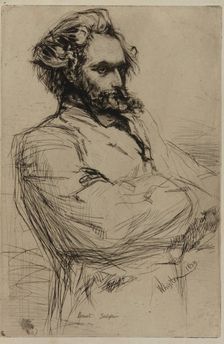 C.L. Drouet, Sculptor, 1859. Creator: James Abbott McNeill Whistler