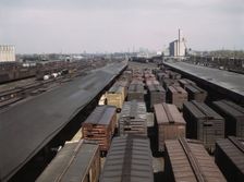 C. M. St. P. & P. R.R., general view of part of Galewood yard, Chicago, Illinois, 1943. Creator: Jack Delano