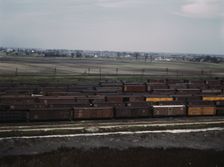 C. M. St. P. & P. R.R., general view of part of the yard, Bensenville, Ill., 1943. Creator: Jack Delano
