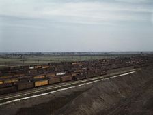 C. M. St. P. & P. R.R., general view of part of the yard, Bensenville, Ill., 1943. Creator: Jack Delano