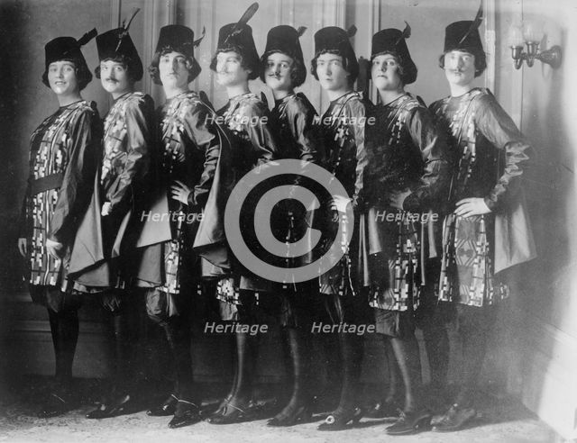 C. Nichols, Edith Sloan, Margaret Luce, Margaret Overton, Kath. Lamont..., between c1910 and c1915. Creator: Bain News Service.