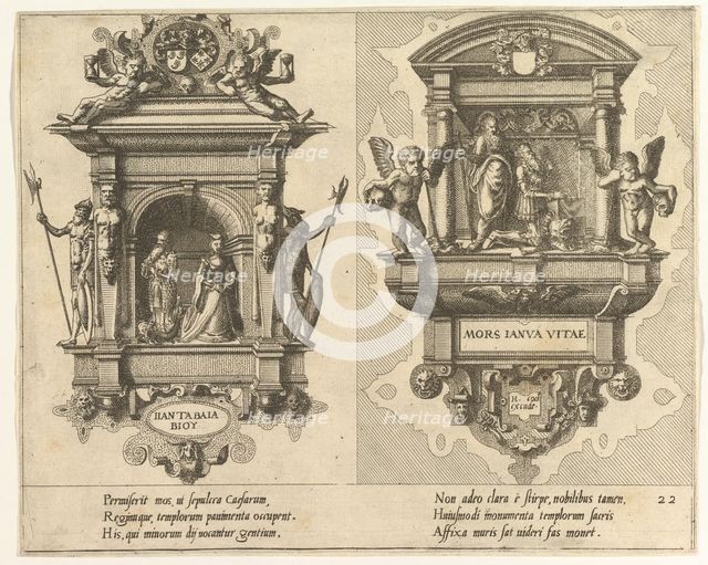 Cœnotaphiorum (22), 1563. Creators: Johannes van Doetecum I, Lucas van Doetecum.