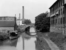 C & O canal at 31st Street, Washington, D.C., c.between 1910 and 1920. Creator: Unknown