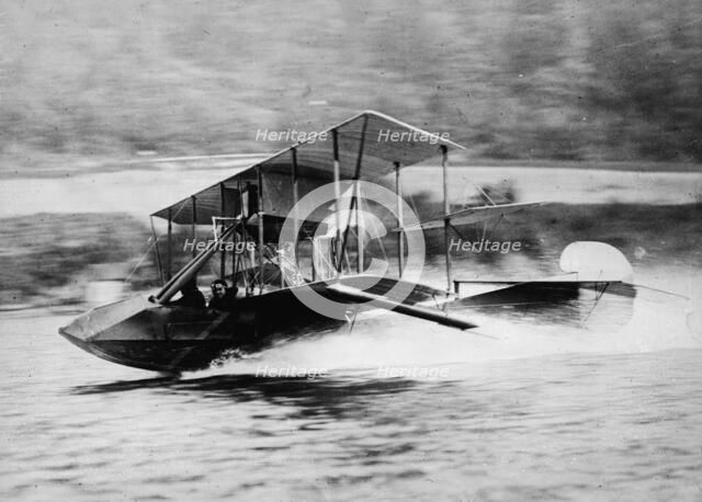 G.M. Heckscher's Curtiss Flying Boat [60 m.p.h.], between c1910 and c1915. Creator: Bain News Service.