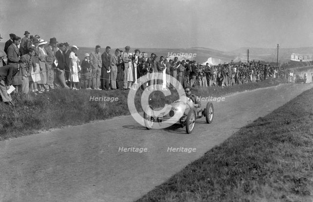 GN-based sprint special car known as Tallulah, Bugatti Owners Club Lewes Speed Trials, Sussex, 1937. Artist: Bill Brunell.