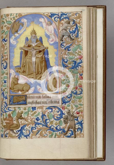 Gnadenstuhl (Book of Hours), 1450-1499. Artist: Fouquet, Jean (workshop)  