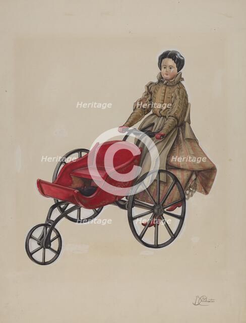 Go-Cart and Doll, 1935/1942. Creator: Beverly Chichester.