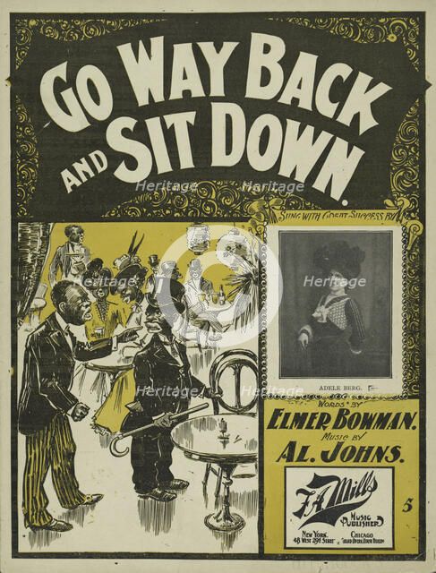 'Go way back and sit down', 1901. Creator: Unknown.