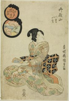 Goten Hill (Goten-yama), from the series "Flower Viewing in Edo (Edo hanami tsukushi)", c. 1820s. Creator: Utagawa Kunisada