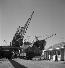 Gothenburg Harbour, Sweden, 1960. Creator: Unknown