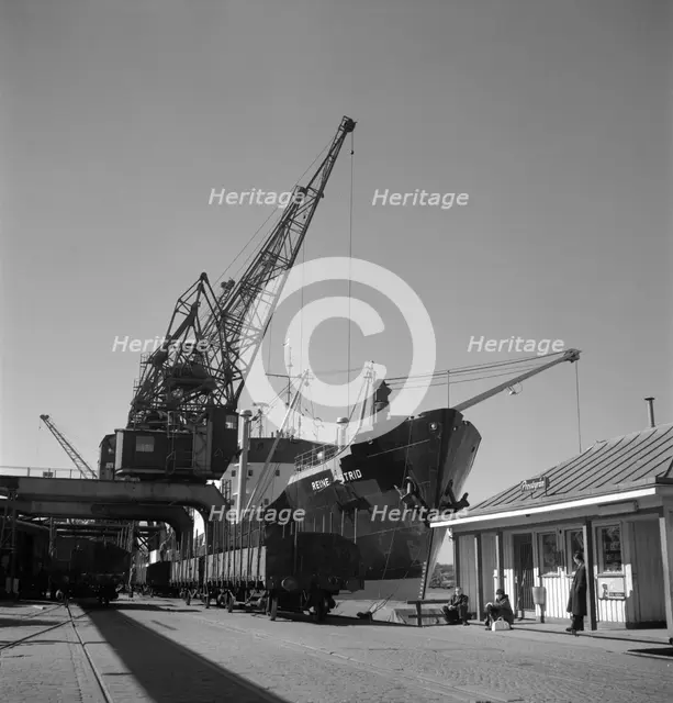 Gothenburg Harbour, Sweden, 1960.  Creator: Unknown.