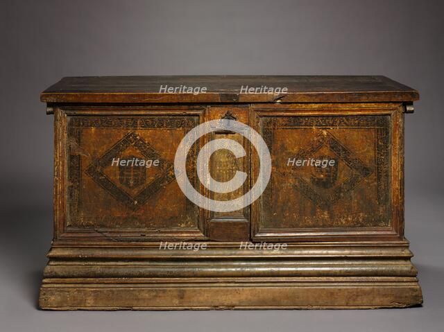 Gothic Marriage Chest, c. 1500-1525. Creator: Unknown.