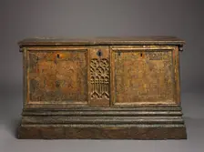 Gothic Marriage Chest, c. 1500. Creator: Unknown
