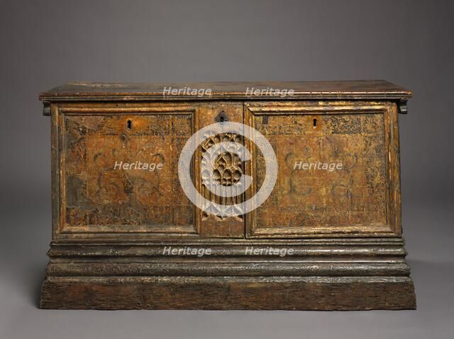 Gothic Marriage Chest, c. 1500. Creator: Unknown.