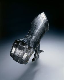 Gothic Mitten Gauntlet for the Right Hand, c.1490. Creator: Unknown
