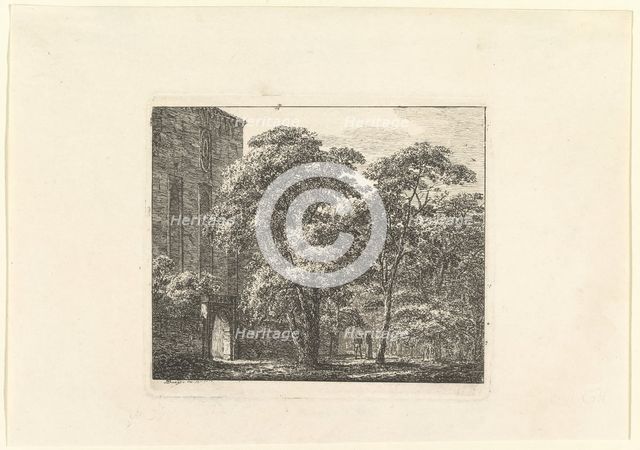 Gothic Architecture in a Landscape, ca. 1807. Creator: Domenico Quaglio II.
