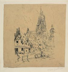 Gothic Cathedral, n.d. Creator: Rodolphe Bresdin