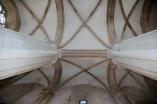 Gothic ceiling, Monastery of Alcobaca, Alcobaca, Portugal, 2009. Creator: Samuel Magal