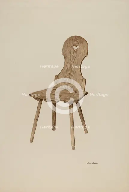 Gothic Chair, c. 1940. Creator: Rosa Rivero.