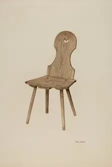 Gothic Chair, c. 1940. Creator: Rosa Rivero