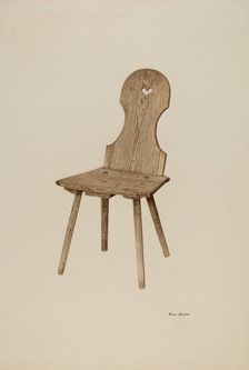Gothic Chair, c. 1940. Creator: Rosa Rivero