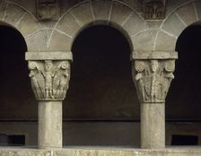 Gothic cloister, Royal Monastery of Saint Mary of Pedralbes, Barcelona, Catalonia, Spain, 1995. Creator: LTL