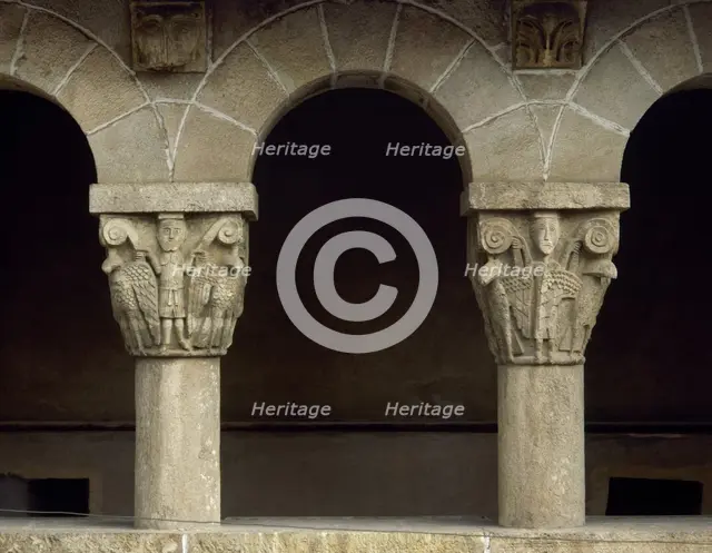 Gothic cloister, Royal Monastery of Saint Mary of Pedralbes, Barcelona, Catalonia, Spain, 1995. Creator: LTL.
