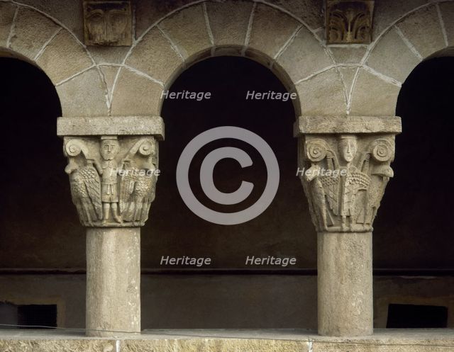 Gothic cloister, Royal Monastery of Saint Mary of Pedralbes, Barcelona, Catalonia, Spain, 1995. Creator: LTL.