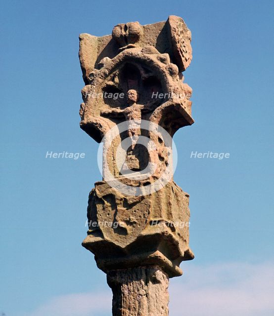 Gothic pillar-cross with the earliest known three legs of Man, 14th century. Artist: Unknown