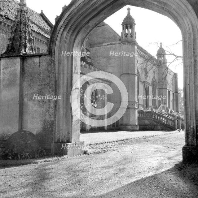 Gothick Arch, Lacock Abbey, Wiltshire, 1945-1980. Artist: Eric de Maré