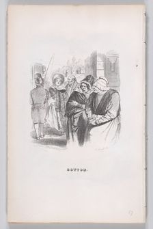 Gotton from The Complete Works of Béranger, 1836. Creator: Jean Ignace Isidore Gerard