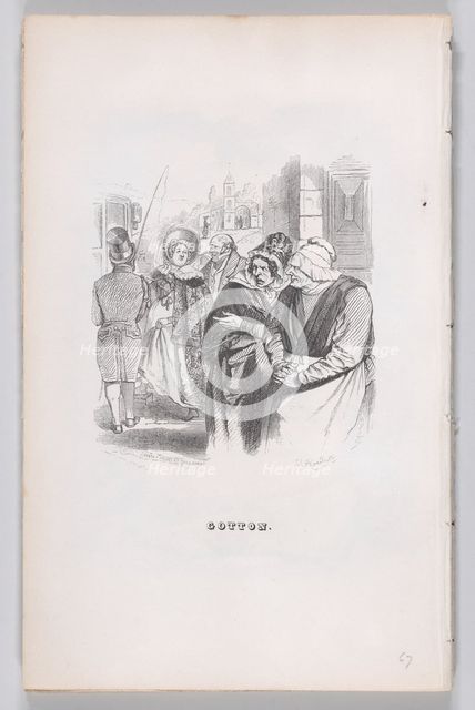 Gotton from The Complete Works of Béranger, 1836. Creator: Jean Ignace Isidore Gerard.