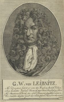 Gottfried Wilhelm Leibniz (1646-1716) , c. 1710. Creator: Anonymous