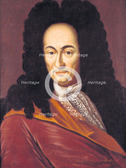 Gottfried Wilhelm Leibniz (1646-1716) , c. 1710. Creator: Anonymous.
