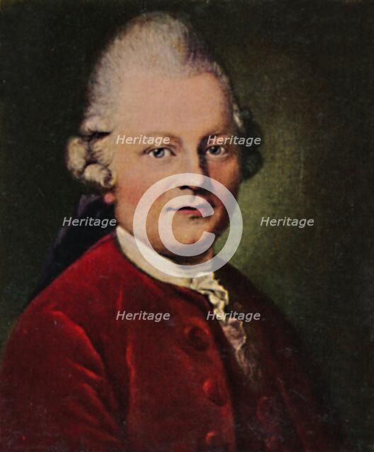 'Gotthold Ephraim Lessing 1729-1781. - Gemälde von Anton Graff', 1934. Creator: Unknown.