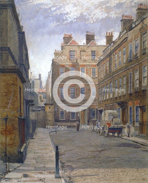Gough Square, London, 1881. Artist: John Crowther