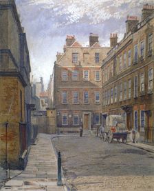 Gough Square, London, 1881. Artist: John Crowther