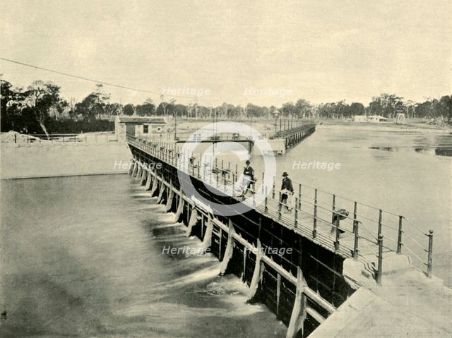 'Goulburn Weir, Wahring', 1901. Creator: Unknown.