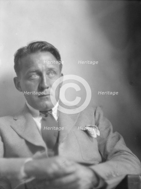 Goulding, Edmund, Mr., portrait photograph, 1927 Creator: Arnold Genthe.