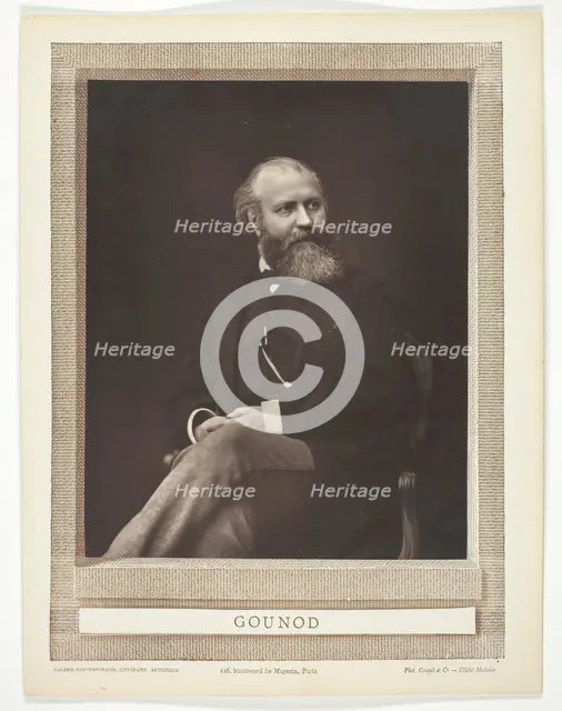 Gounod, c. 1876. Creator: Ferdinand J. Mulnier.