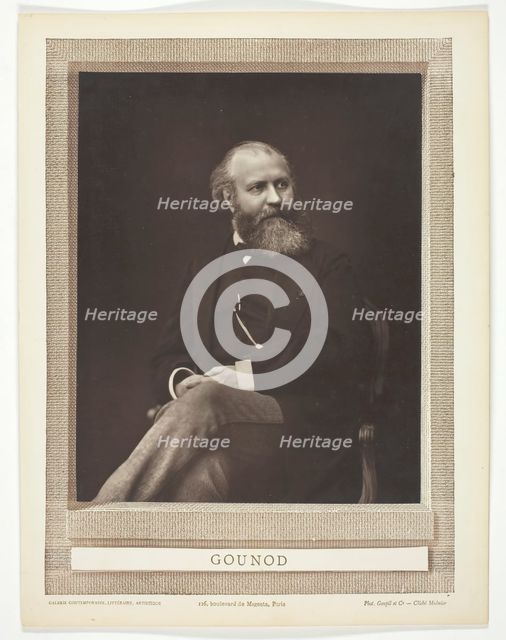 Gounod, c. 1876. Creator: Ferdinand J. Mulnier.