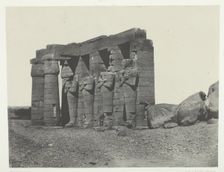 Gournah, Pérystyle du Tombeau d'Osymandias (Ramesseum Occidental); Thèbes, 1849/51. Creator: Maxime du Camp