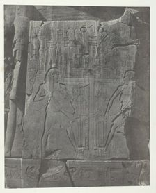 Gournah, Sculptures du Trône des Colosses; Thèbes, 1849/51, printed 1852. Creator: Maxime du Camp