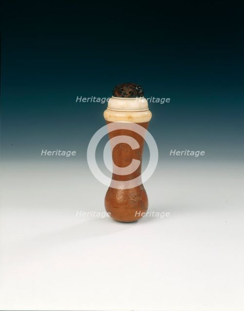 Gourd cricket box, Qing dynasty, China, mid 19th century. Creator: Chen Jintang.