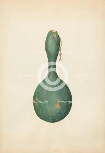 Gourd Bottle, c. 1938. Creator: Sydney Roberts.