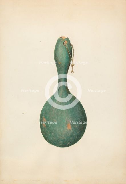 Gourd Bottle, c. 1938. Creator: Sydney Roberts.