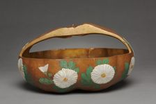 Gourd Basket with Chrysanthemum Design, 1700s. Creator: Ogata Korin (Japanese, 1658-1716), attributed to