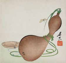 Gourd, butterfly and basket, (c1850s). Creator: Shibata Zeshin