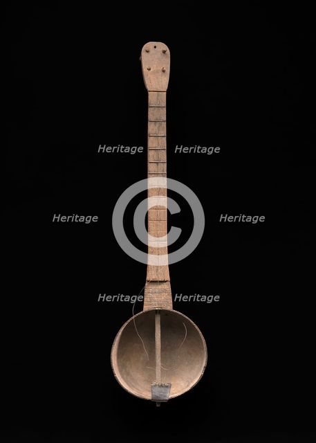 Gourd head banjo, ca. 1859. Creator: Unknown.