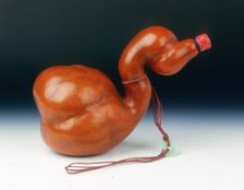 Gourd medicine bottle in the shape of a goose, China, c1795-c1820. Creator: Unknown